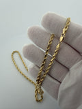 20" 14k Yellow Gold Rope 4mm 25.6g