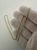 22" 14k Yellow Gold Franco 1.5mm 4.6g