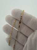 16" 14k Yellow Gold Paperclip 2mm 2.1g