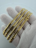 24" 14K Yellow Gold Cuban 5mm 45.8g