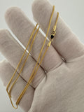 20" 14k Yellow Gold Franco 1mm 3.3g