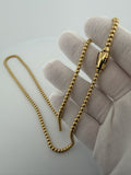 24" 14k Yellow Gold Monaco Bead Chain 4mm 20.04g