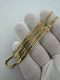 20" 10K Yellow Gold Cuban 3mm 12.2g