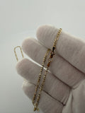 22" 14k Yellow Gold Figaro 2.5mm 3.83g