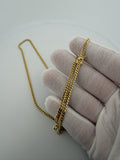 24" 14K Yellow Gold Cuban 3mm 17.93g