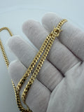 20" 10K Yellow Gold Cuban 4mm 22.3g