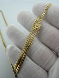 24" 10K Yellow Gold Cuban 3mm 14.63g