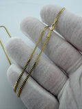 20" 14K Yellow Gold Cuban 1.75mm 4.9g