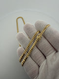 24" 10K Yellow Gold Cuban 4mm 27.25g
