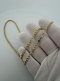 24" 10K Yellow Gold Rope 3mm 16.4g