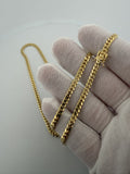 22" 14K Yellow Gold Cuban 4mm 27.32g