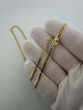 20" 10K Yellow Gold Cuban 3mm 12.2g
