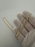 20" 14k Yellow Gold Franco 1mm 3.3g