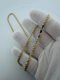 24" 10K Yellow Gold Rope 3mm 16.72g