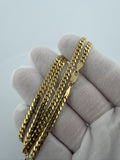 20" 14k Yellow Gold Cuban 4mm 23.75g