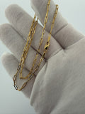 16" 14k Yellow Gold Paperclip 2mm 2.1g