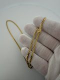 22" 10K Yellow Gold Cuban 3mm 13.36g