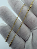 24" 14k Yellow Gold Franco 1.5mm 4.2g