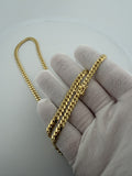 26" 10K Yellow Gold Cuban 5mm 43.12g