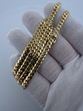 20" 10K Yellow Gold Cuban 5mm 35.2g
