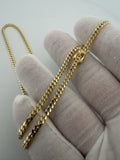 22" 10K Yellow Gold Cuban 3mm 13.34g