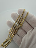 24" 10K Yellow Gold Cuban 3mm 14.63g