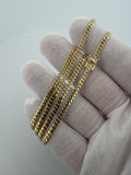 20" 10K Yellow Gold Cuban 3mm 12.46g