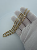 24" 10K Yellow Gold Rope 3mm 16.72g