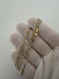 22" 14k Yellow Gold Figaro 2.5mm 3.83g