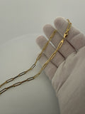16" 14k Yellow Gold Paperclip 4.5mm 5.5g