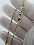 18" 14K Yellow Gold Rope 2.5mm 8.61g