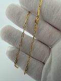 16" 14k Yellow Gold Paperclip 2mm 2.1g