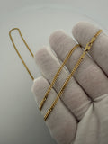 22" 14k Yellow Gold Cuban 2mm 7.46g