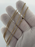 22" 14k Yellow Gold Franco 1.5mm 4.6g