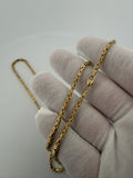 22" 14k Yellow Gold Byzantine 3mm 21.3g