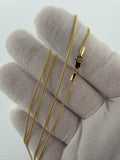 20" 14k Yellow Gold Franco 1mm 3.3g