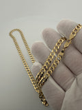 24" 14k Yellow Gold Curb 6mm 20.7g
