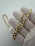 20" 14k Yellow Gold Rope 4mm 25.6g