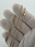 24" 14k Yellow Gold Franco 1.5mm 4.2g