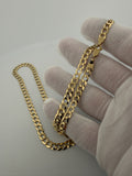 24" 14k Yellow Gold Curb 6mm 20.7g