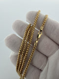 26" 14k Yellow Gold Franco 3mm 35.26g