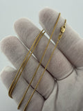 24" 14k Yellow Gold Franco 1.5mm 4.2g