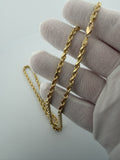 20" 14k Yellow Gold Rope 4mm 25.6g