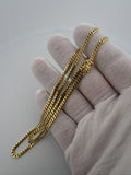 22" 10K Yellow Gold Cuban 3mm 13.36g