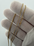20" 14k Yellow Gold Rope 1.2mm 2.82g