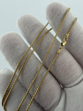 22" 14k Yellow Gold Franco 1.5mm 4.6g