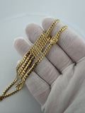 22" 14K Yellow Gold Cuban 4mm 27.32g