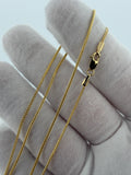 20" 14k Yellow Gold Franco 1mm 3.3g