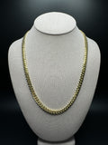 22" 14k Yellow Gold Cuban Link Chain 7mm 75.6g