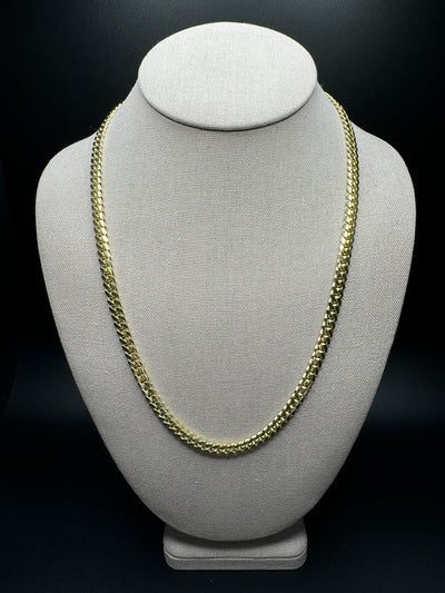 22" 14k Yellow Gold Cuban Link Chain 6mm 58.4g